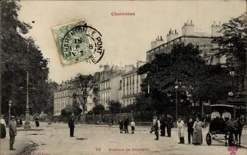 Ak Charenton le Pont Val de Marne, Avenue de Gravelle, Straßenansicht, Architekturstil,  