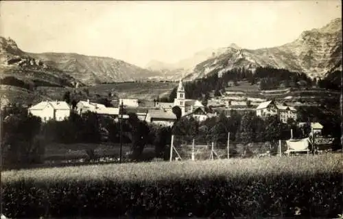 Ak Chaillol Hautes Alpes, Panorama, Vallee du Champsaur, Hotel Belvedere