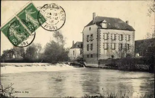 Ak Sainte Croix Grand Tonne Calvados, Gewässer, s Gebäude, Bäume, Poststempel, mildes Wetter