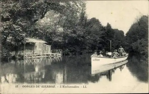 CPA Grésy-sur-Aix, Savoie, Gorges du Sierroz, Embarcadère