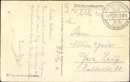 Ak Selles Marne, Straßenpartie