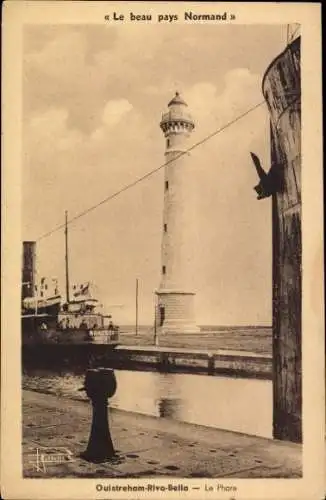 Ak Ouistreham Riva Bella Calvados, Phare