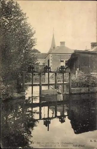 Ak Mézidon Calvados, -268-MEZIDON, Les Bords de la Dices, ND Phot, A. G.