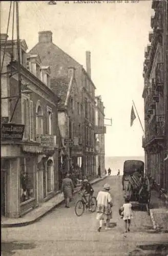 Ak Langrune Calvados, Rue de la Mer