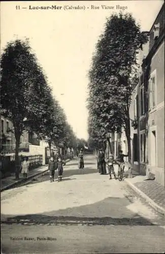 Ak Luc sur Mer Calvados, Rue Victor Hugo