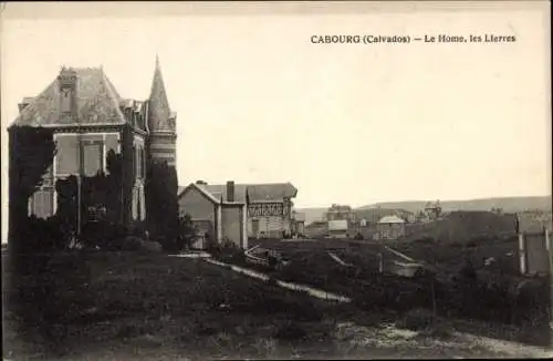 Ak Cabourg Calvados, Altes Gebäude, Landschaft, Häuser, Schriftzug:  Le Home, les Lierres
