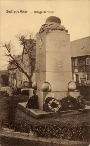 Ak Göda in der Oberlausitz, Kriegerdenkmal