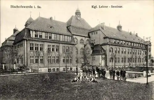 Ak Bischofswerda in Sachsen, Kgl. Lehrerseminar