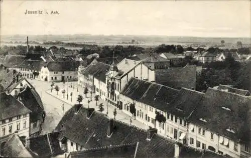 Ak Jeßnitz Jessnitz in Anhalt, Blick über die Stadt