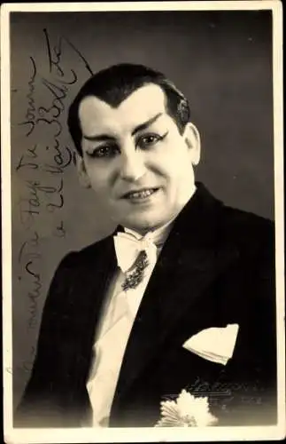 Foto Ak Schauspieler im Vampirkostüm, Portrait