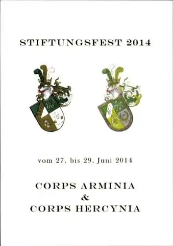 Studentika Ak München, Corps Arminia und Corps Hercynia, Stiftungsfest 2014, Wappen