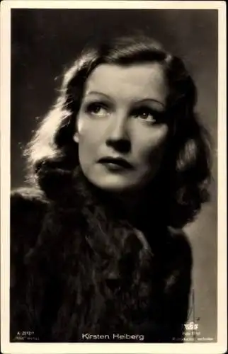 Ak Schauspielerin Kirsten Heiberg, Portrait, Autogramm