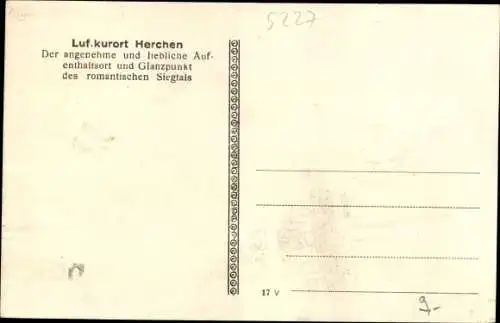 Ak Herchen Windeck an der Sieg, Blick auf den Ort