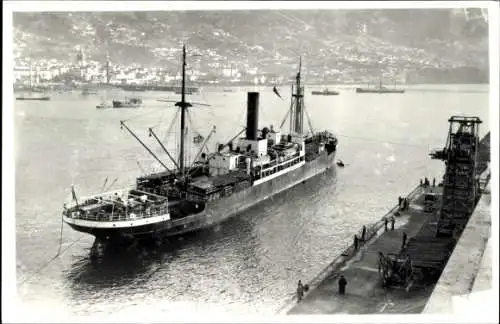 Foto Madeira, Dampfer Madeira, Frachtschiff