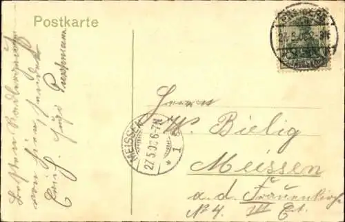 Ak Freiberg in Sachsen, Obermarkt, Denkmal Otto der Reiche