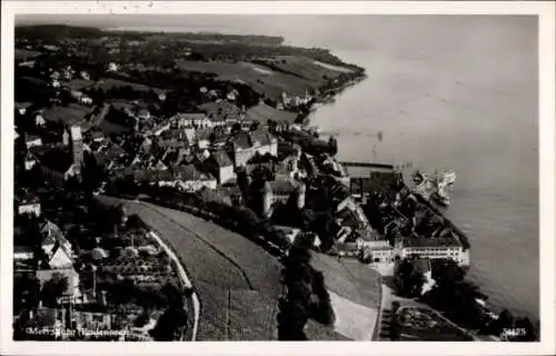 Foto Ak Meersburg am Bodensee, Fliegeraufnahme