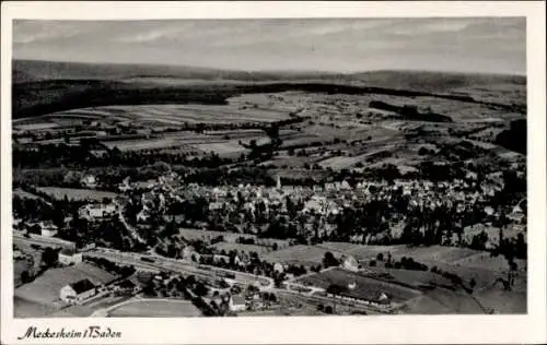 Ak Meckesheim in der Pfalz, Fliegeraufnahme