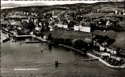 Ak Meersburg am BodenseeSträhle, Fliegeraufnahme