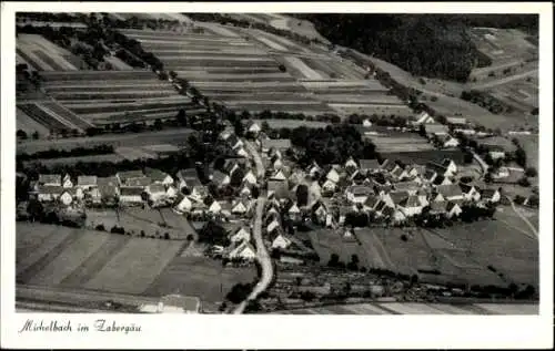 Ak Michelbach am Heuchelberg Zaberfeld in Württemberg, Fliegeraufnahme