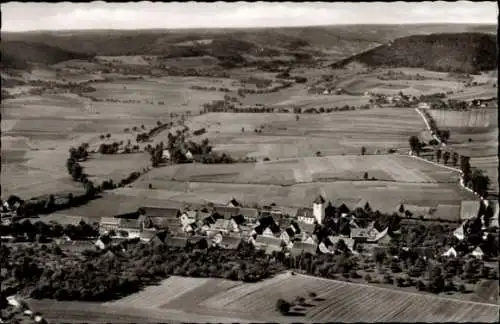Ak Michelfeld im Kreis Schwäbisch Hall, Fliegeraufnahme