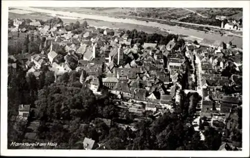 Ak Marktbreit in Unterfranken, Ort aus der Vogelschau