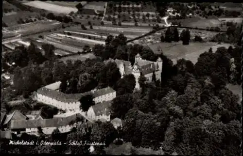 Ak Michelstadt im Odenwald, Fliegeraufnahme, Schloss Fürstenau