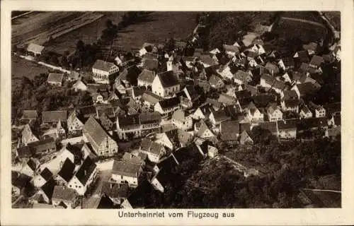 Ak Unterheinriet Untergruppenbach, Luftaufnahme