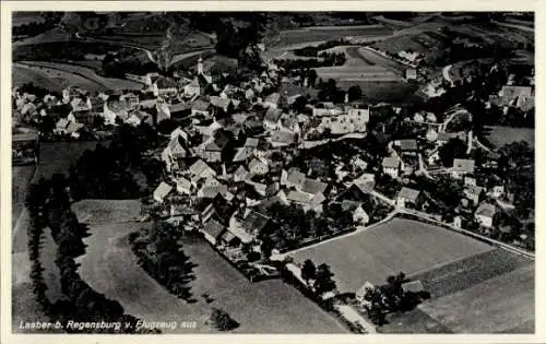 Ak Laaber in der Oberpfalz, Luftaufnahme von Laaber, viele Häuser, ländliche Umgebung