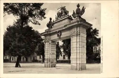Ak Potsdam, Jäger Tor an der Jägerallee