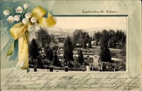 Präge Passepartout Ak St. Johann Saarbrücken im Saarland, Ehrental