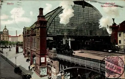 Ak Berlin, Bahnhof Friedrichstraße