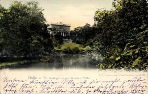 Ak Halle an der Saale, Kunze's-Villa
