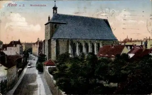 Ak Halle an der Saale, Moritzkirche