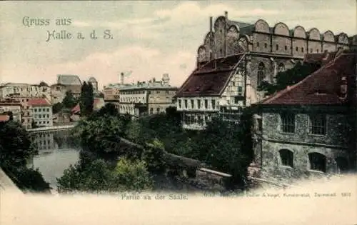 Ak Halle an der Saale, Gesamtansicht