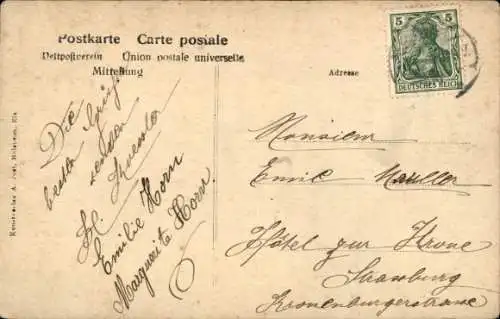 Ak Barr Elsass Bas Rhin, Kreuzstraße, Hotel Rotes Haus