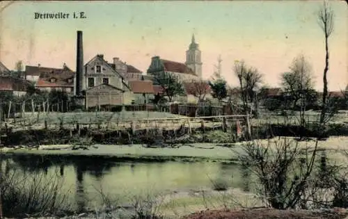 Ak Dettwiller Dettweiler Elsass Bas Rhin, Gesamtansicht