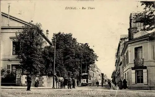 Ak Épinal Lothringen Vosges, Rue Thiers