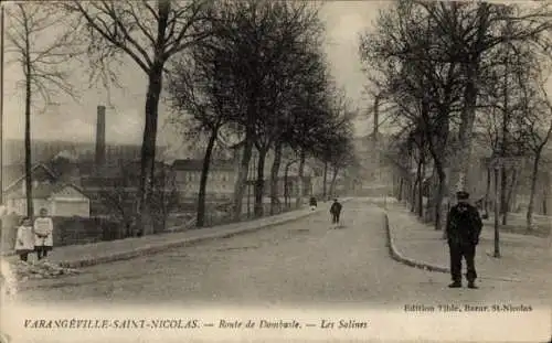 CPA Varangeville Meurthe et Moselle, Route de Dombasle, Salines