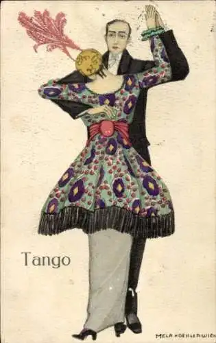 Künstler Ak Köhler, M., Tango, Tanzpaar