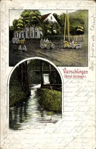 Ak Steinhagen in Westfalen, Restaurant Vierschlingen