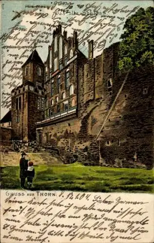 Ak Toruń Thorn Westpreußen, altes Schloss