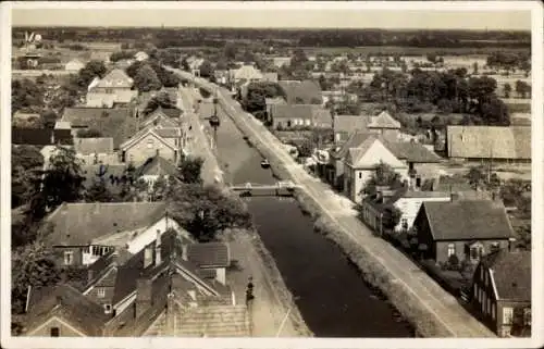 Foto Ak Westrhauderfehn Rhauderfehn Ostfriesland, Panorama, Luftbild