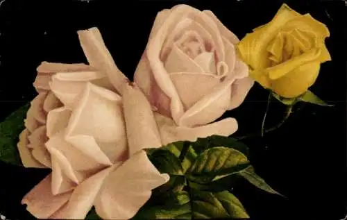 Ak Rosen, Blumenstrauß
