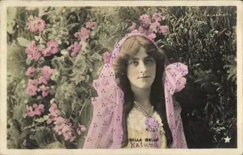 Ak Junge Frau, Portrait, Bella Belle