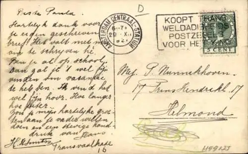 Ak Zoo, Affe auf einem Baum