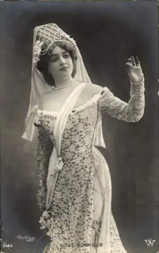 Ak Schauspielerin Alice Bonheur, Portrait