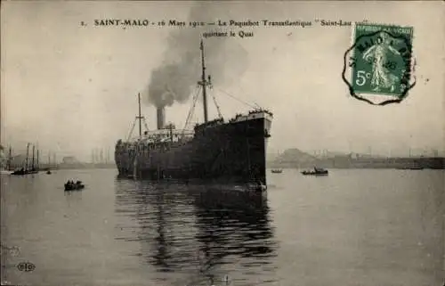 CPA Saint Malo, Paquebot Transatlantique