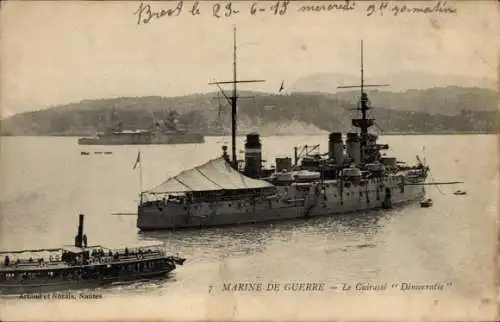 CPA Marine Militaire Francaise, Cuirassé Démocratie