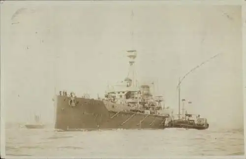 Foto Ak Britisches Kriegsschiff