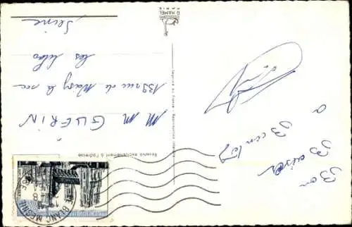 Künstler Ak Gedax, Angler mit großem Fisch